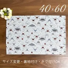 【サメサメシャーク ランチョンマット 40×60】海 男の子 小学生 入学準備