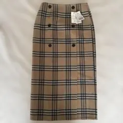 【新品未使用】IENA チェック柄タイトスカート