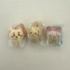 ちいかわ マスコットつきビスケット 3点セット シーサー・うさぎ・古本屋