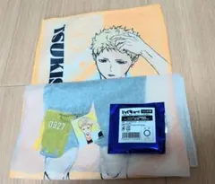 ハイキュー！！極楽湯 月島マフラータオル＆銭湯鍵風キーホルダー セット