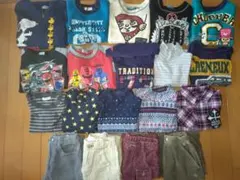 男の子110センチ　冬服19点まとめ売りセット　冬物　トレーナー　ズボン