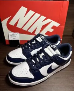 ナイキ ダンク ロー レトロ ホワイト ミッドナイト 美品　size27.5㎝