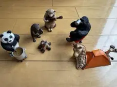 キャンプ 動物 フィギュア 5体セット