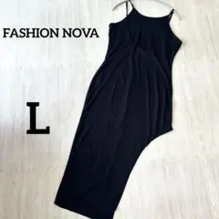 FASHION NOVA ブラック キャミワンピース L