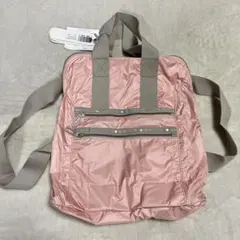 新品タグ付き　LeSportsac レスポートサック リュック ピンク　軽量のサムネイル