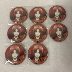 銀魂　マルイポップアップ　片面花柄和装　缶バッジ　神威