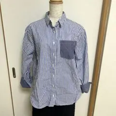 COMME CA BLANC DOEUF ストライプシャツ　M〜L
