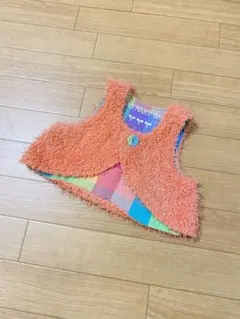 ラグマート　シャギーベスト　80㎝　ピンク