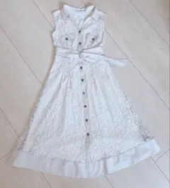 マイストラーダ/レースガウンワンピース　ジレ　38 ベージュ