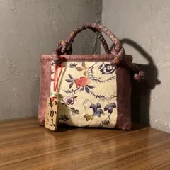 一閑張りかごバッグハンドメイド 牡丹 美品 華やか 浴衣にも - メルカリ
