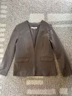 ［美品］NATURAL BEAUTY BASIC ノーカラージャケット