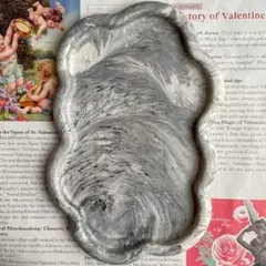 【ジェスモナイト】グレーマーブルトレイ