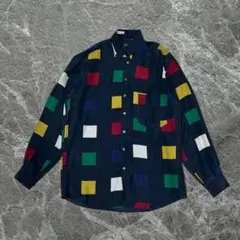 90's Vintage 柄シャツ 古着 シャツ 長袖 アーカイブ