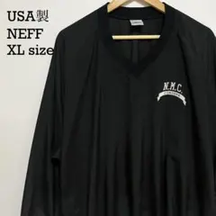 USA製 NEFF ナイロン プルオーバー Vネック XL ブラックのサムネイル