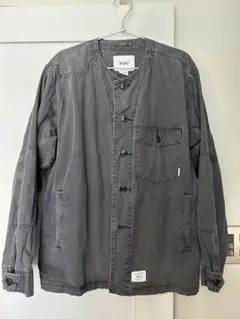WTAPS ブラック ノーカラージャケット サイズX 02 WTAPS ブラック ノーカラージャケット サイズX 02 WTAPS