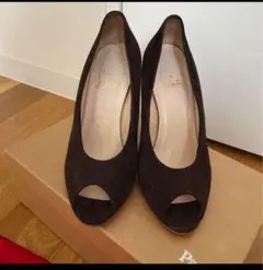 クリスチャンルブタン　ハイヒール　ブラウン