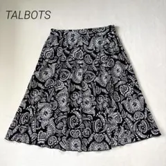 【タルボット】 ペイズリー柄 フレアスカート 総柄 ストレッチ M フェミニンのサムネイル