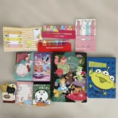 [平成レトロ] メモ帳　ふせん　ディズニー　パンダ　猫　くま　まとめ売り