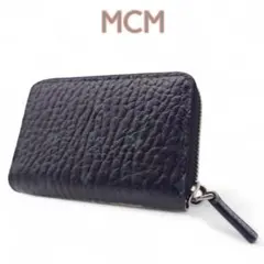 【極美品】　 MCM エムシーエム コインケース カードケース レザー 黒