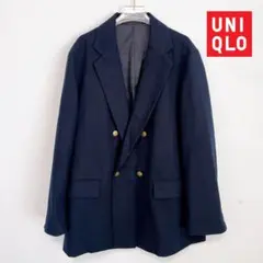 UNIQLO ダブルジャケット ネイビー テーラードジャケット 3XL 大きい
