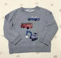 ファミリア　裏毛トレーナー　乗り物　100