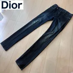 Dior ディオール　ストレートデニム インディゴ ジーンズ　コーティングのサムネイル