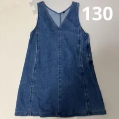 ユニクロ　デニム　ワンピース　130