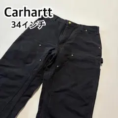 カーハート ダブルニー ペインターパンツ 黒色 ブラック 34インチ