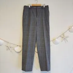 UNIQLO スマートアンクルパンツ グレンチェック 07 GRAY L