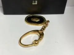 美品ダンヒルdunhill ゴールド キーホルダー本物