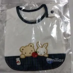 新品未使用　ファミリア　スタイ　familiar ホワイト　緑チェック