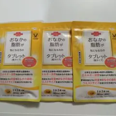 大正製薬お腹の脂肪が気になる方のタブレット3袋 　賞味期限 2027.9のサムネイル