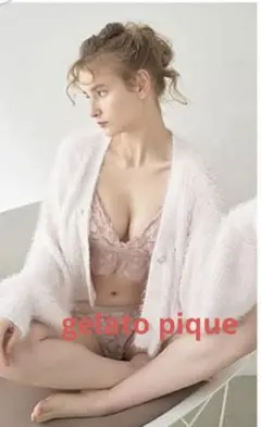 gelato pique パワーストーンショートカーディガン　　ピンク