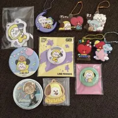 BT21 缶バッジ キーホルダーセット