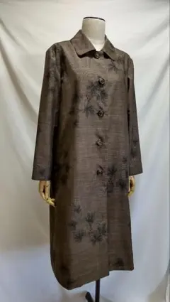 本場奄美大島紬 ロングコート