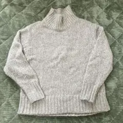 relume ベージュ　長袖　 ニットセーター　タートルネック