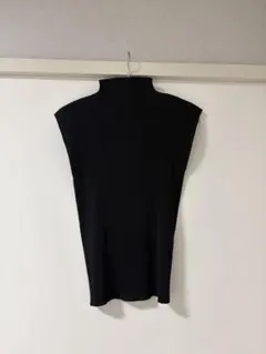 cristaseya ブラック リブニット ノースリーブ cristaseya ブラック リブニット ノースリーブ - メルカリ