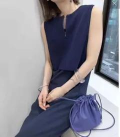 mystic ジップベストワンピースSET ネイビー