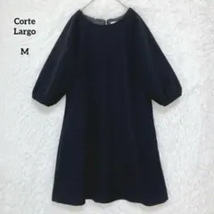Corte Largo ブラックワンピース M 裏地あり 後ろファスナーのサムネイル