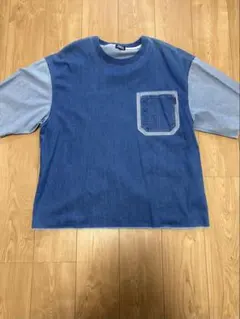 PURPLE & YELLOW デニムポケットTシャツのサムネイル