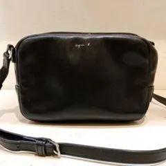 美品】agnes b. QAS01－01 Lucyミニショルダーバッグ 黒 - メルカリ