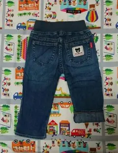 ミキハウスダブルBやわらかデニムパンツ90