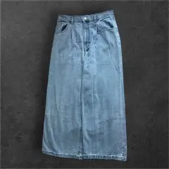 極太 ブルー ワイドデニム cussil