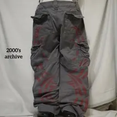 2000's archive paint grungecargo pants