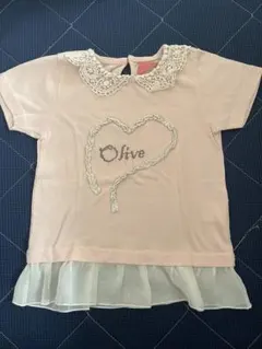 美品　オリーブデオリーブデザインTシャツのサムネイル