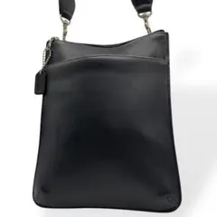 極美品　COACH コーチ　ショルダーバッグ　サコッシュ　ブラック　レザー
