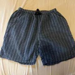 GRAMICCI 青チェックショートパンツ M 古着 USA製
