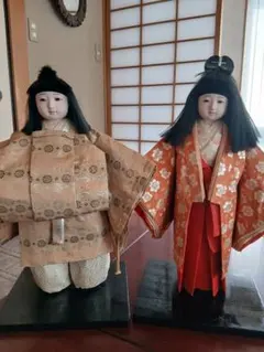 市松人形 松乾斎東光 ペア 日本人形 ビスクドール 和人形 - メルカリ