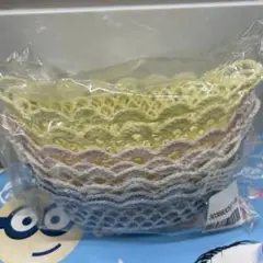 レース編み小物入れ まとめ売り 8個ブルーミング中西