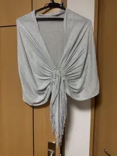 シルバー ドレープスタイル ストール